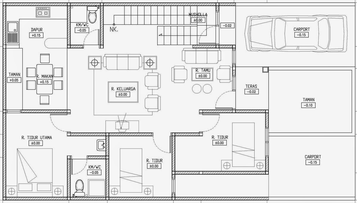 Desain Rumah Minimalis 1 Lantai Lengkap Foto Desain Rumah