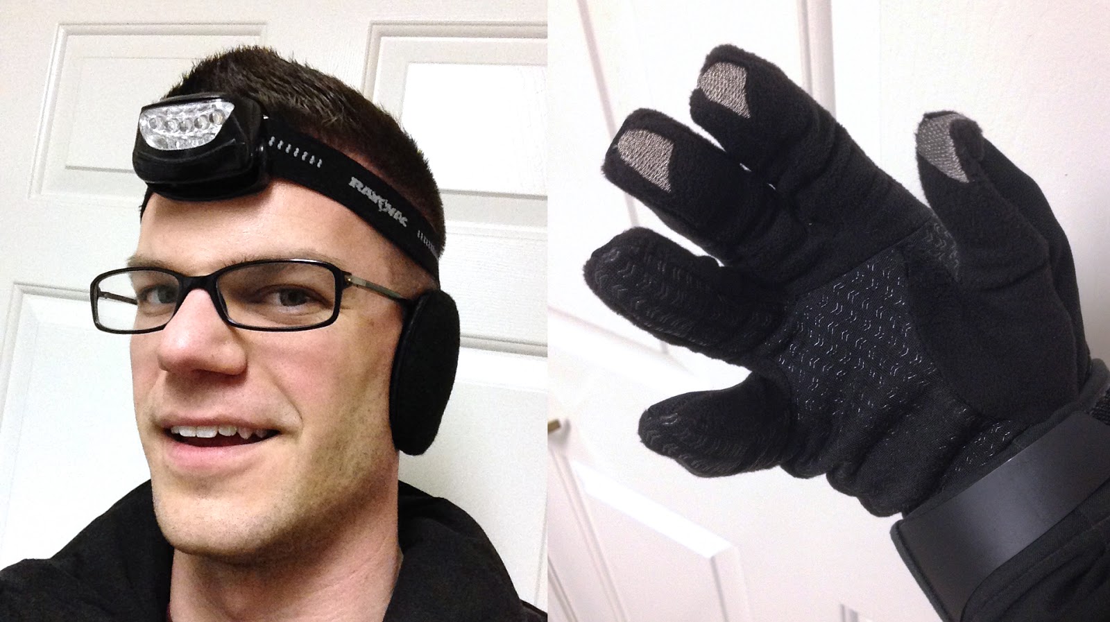 ear muffs and touch screen gloves
