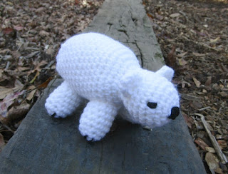 Handmade  in crochet Polar Bear