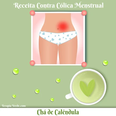 Receita Contra Cólica Menstrual: Chá de Calêndula