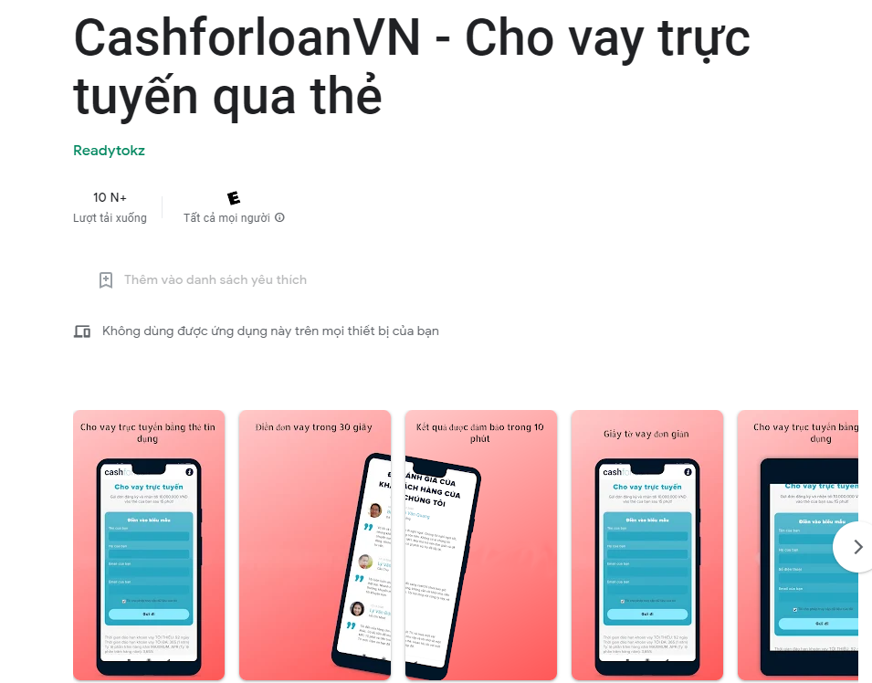 Vay online CashforloanVN