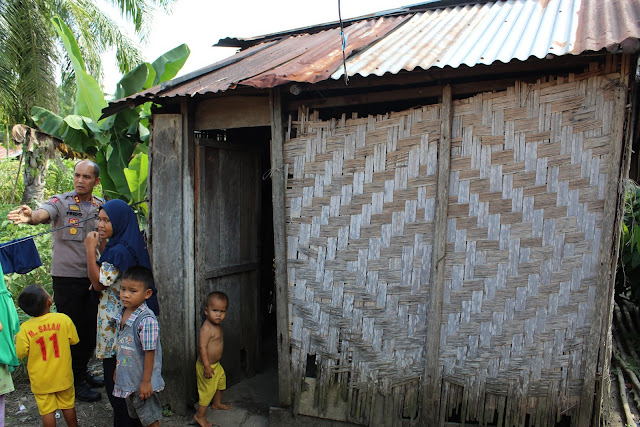 Polres Labuhanbatu Bedah Rumah Warga Kurang Mampu, Ini Doa Warga untuk Kapolri