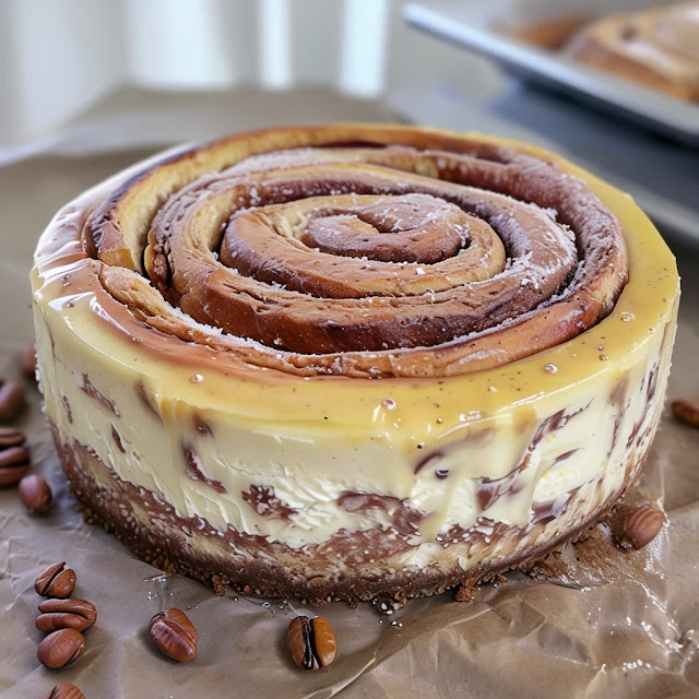Chai Cinnamon Roll Cheesecake: A Fusion of Flavors and Delight