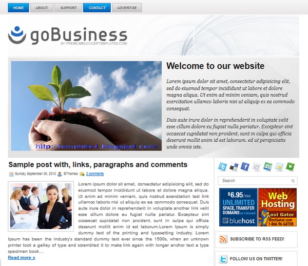 goBusiness Blogger Template