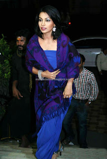 Actress Asha Saini hot in blue frock stills