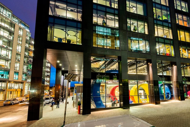 Exterior of Google office in Dublin 