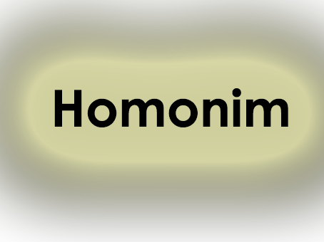 homonim secara etimologis homonim terdiri dari dua kata yaitu