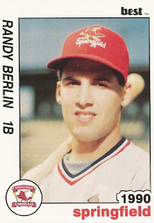 Randy Berlin 1990 Springfield Cardinals card