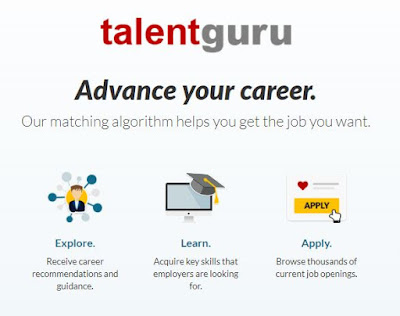 Source: talentguru website. The talentguru initiative will help job seekers tailor their skillsets to market demand.