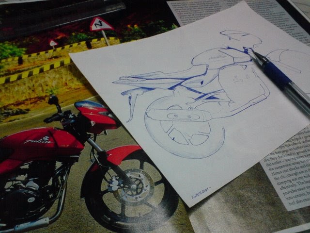Bike Sketch Pulsar 0 Designs Sketches