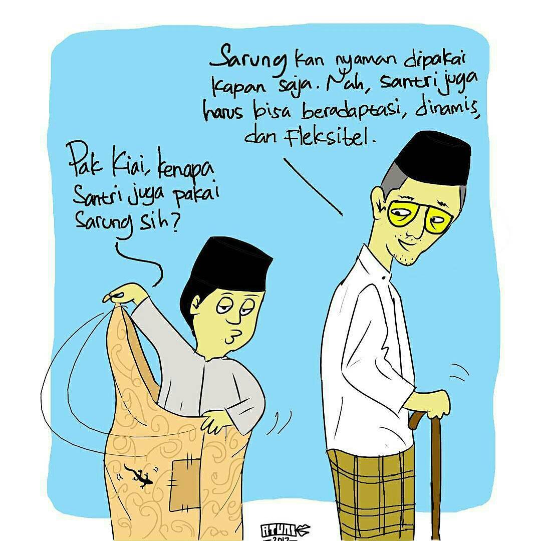 Animasi Kartun Santri Gambar Kartun