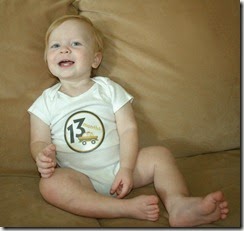 13 Month Sticker