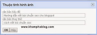 thẻ alt và title hình ảnh quan trọng trong blogspot như thế nào