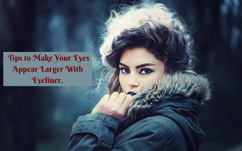 When it comes to creating the illusion of larger eyes with eyeliner, there are a few key tips to keep in mind. First, when lining the lower lash line, be sure to use a light hand and create a very thin line.  This will help to open up the eye and make it appear larger. Next, when lining the upper lash line, you can create a slightly thicker line than on the lower lash line. However, be sure to extend the liner slightly beyond the outer corner of the eye for a truly dramatic effect.  Finally, don't forget to add a touch of highlighter to the inner corners of the eyes and under the brow bone - this will really make your eyes pop!