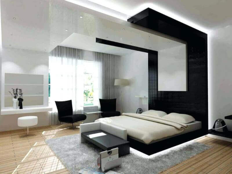 أفضل 50 ديكور جبس بورد غرف نوم للمنازل الحديثة