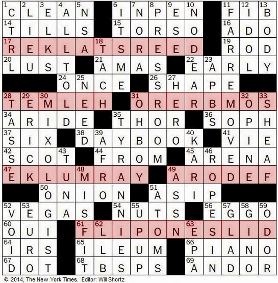 The New York Times Crossword In Gothic