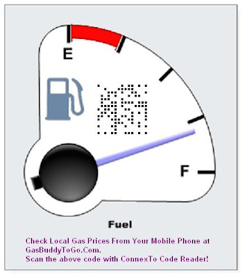 Check local gas prices using ConnexTo, the mobile code scanning solution