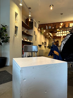 Cozy interior of Tsuchi cafe with Japanese aesthetics