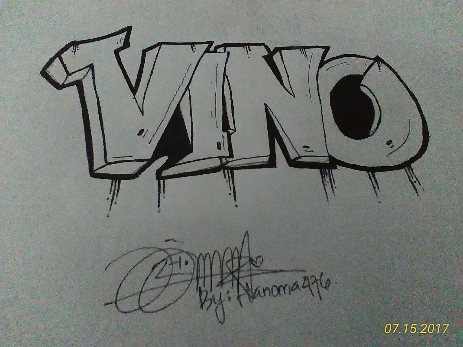 Contoh Gambar Grafiti Emotikon