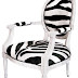 Zebra Print Chair For Sale