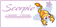 Zodiak Scorpio | MPASI Bunda