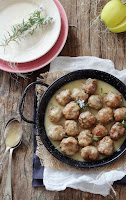  ALBONDIGAS DE CARRILLERAS CON SALSA DE MANZANA