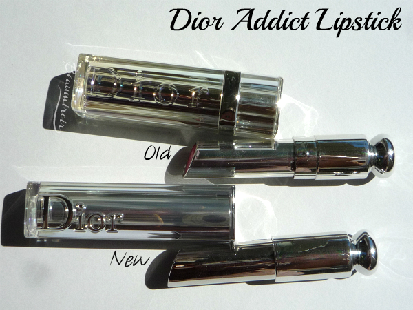 New Dior Addict Lipstick: comparison with the previous version