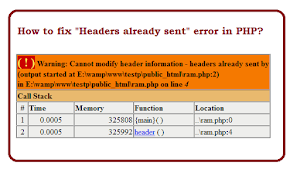 How to fix Headers already sent error in PHP?