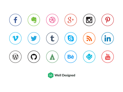 20 Social Media Icons
