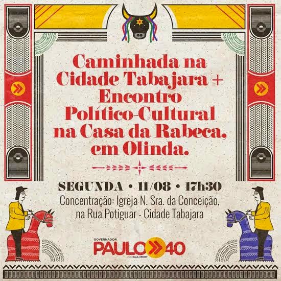 Paulo comanda caminhada e reúne grupos de cultura popular na Cidade Tabajara