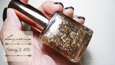 ShengJi #50 Gold/Silverish Nail Glitter Review