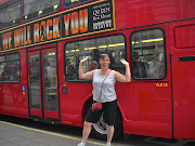 Mom and I walking down the middle of the street (redbus )