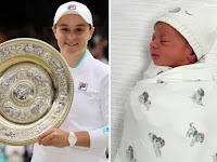 Australian tennis great Ash Barty announces birth of first child.