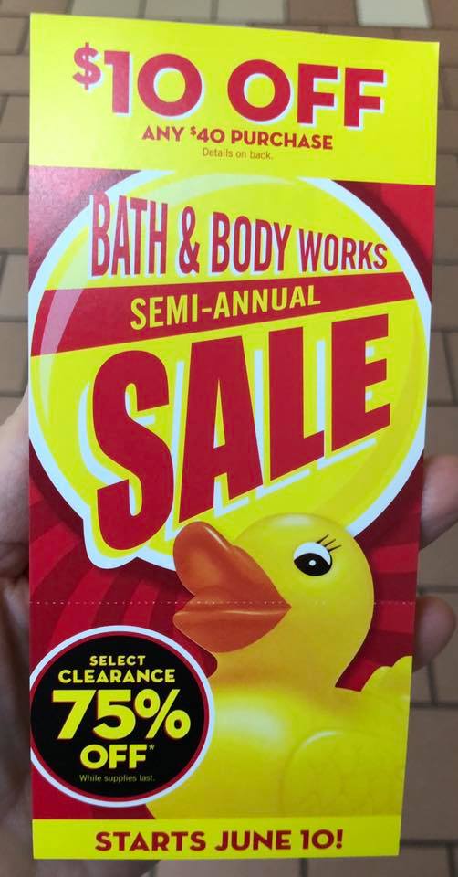 Life Inside The Page Bath Body Works Semi Annual Sale