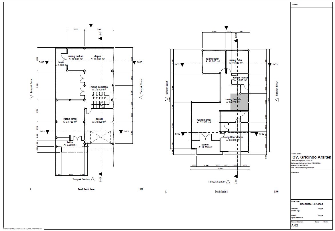 NEW DENAH RUMAH 2 LANTAI LUAS 200M2