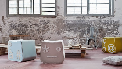 Formabilio startup di design e Pi'gio un'affasciante linea di pouf e cuscini di design