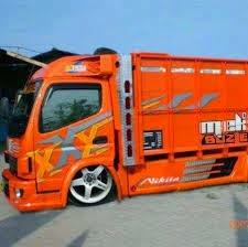 Foto gambar modifikasi mobil truck mitsubishi canter ceper 