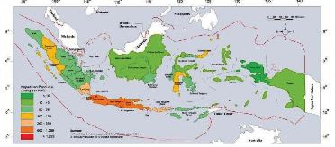 Gambar peta Indonesia ada di Soal 2 PTS Kekas 5 SD Kurikulum 2013, https://gurujumi.blogspot.com/