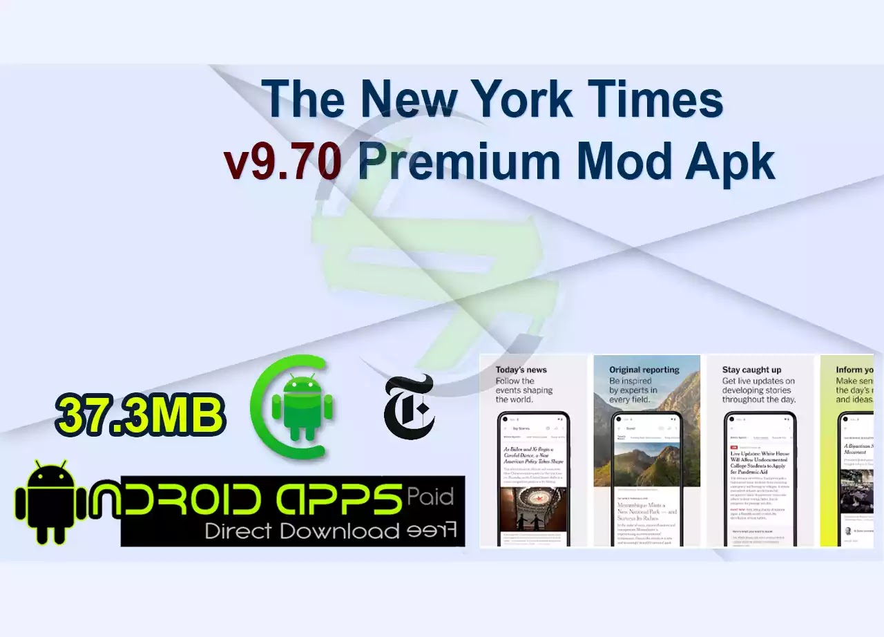 The New York Times v9.70 Premium Mod Apk