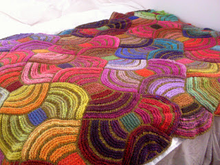 Maud Tabron knitted throw