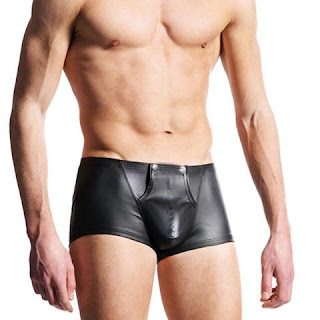 Sexy Open Bulge Pouch Men\'s Boxers Underwear Faux Leather Shorts Underpants US $1.77 -82% 27 sold 5.0