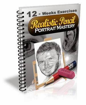 12-Weeks Pencil Portrait Mastery Exercises : realistic pencil portrait mastery home study course