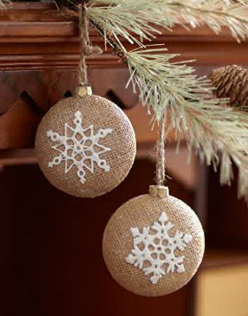 burlap and lace christmas decorations