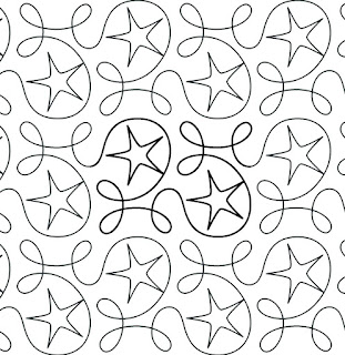 'Ginger Stars' digital pantograph by Hermione Agee