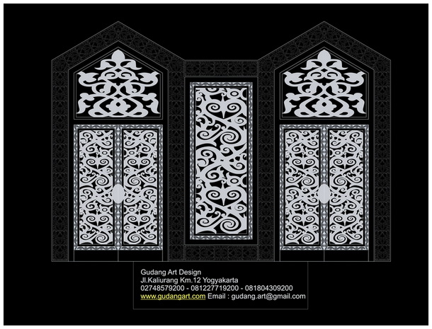 Ornamen Pintu Pintu Masjid Desain Pintu Masjid Gudang 