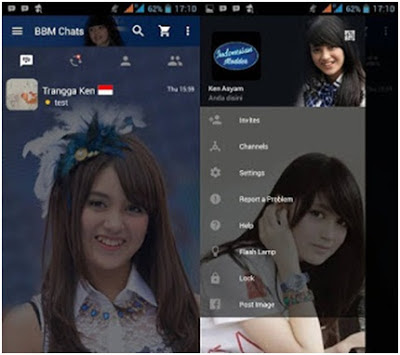 BBM MOD Nabila JKT48 Apk terbaru V2.11.0.16