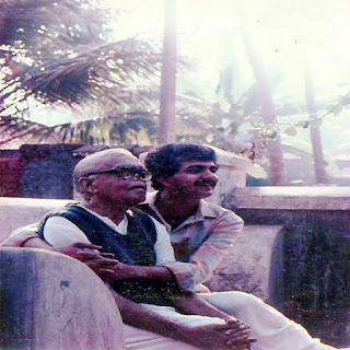 Jayanth Kaikini with his father 