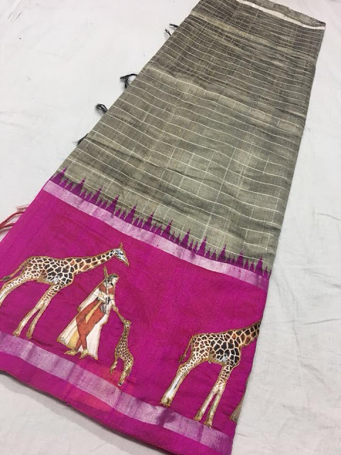 khadi Silk Work Sarees