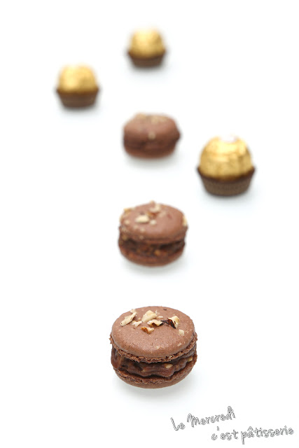 Macarons aux Ferrero Rocher