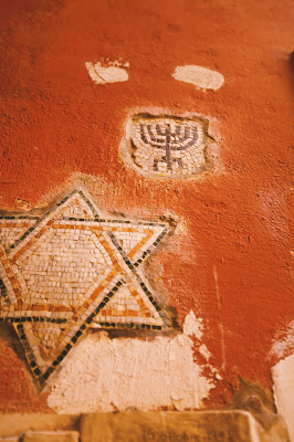 Mosaic of Shield of David and Menorah, Rome, Italy (Credit: Ben Ostrower/Unsplash)